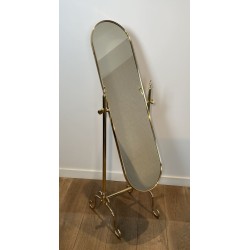 Miroir Psyché sur Pied en Laiton | Maison Barrois