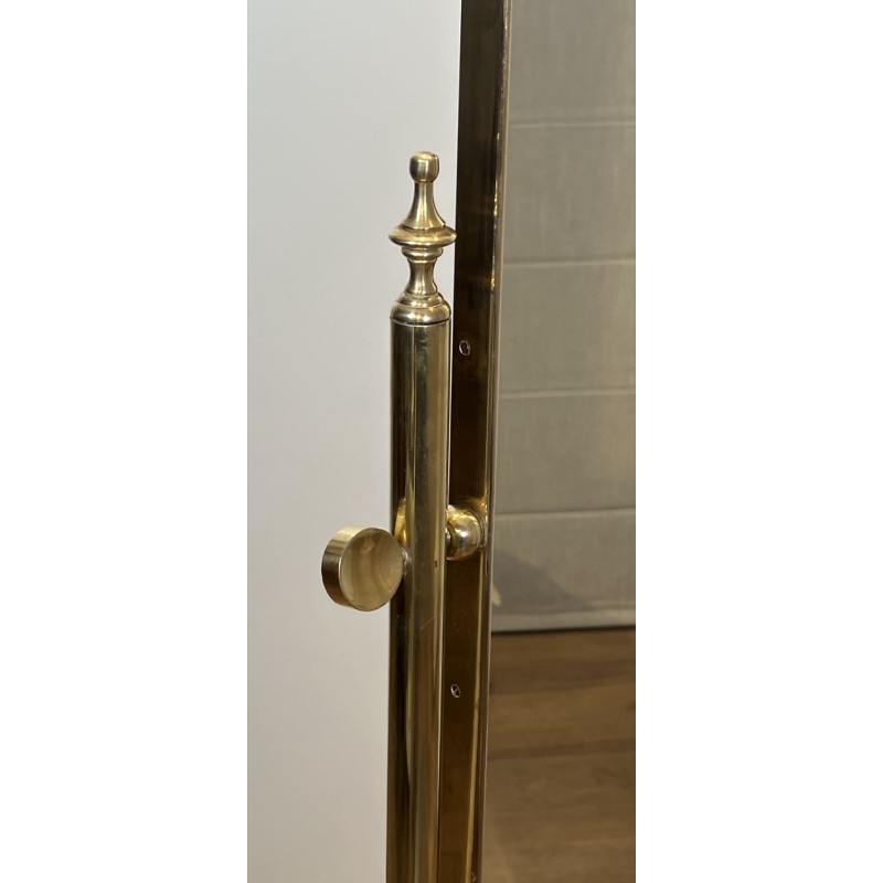 Cheval Mirror on Brass Stand | Maison Barrois