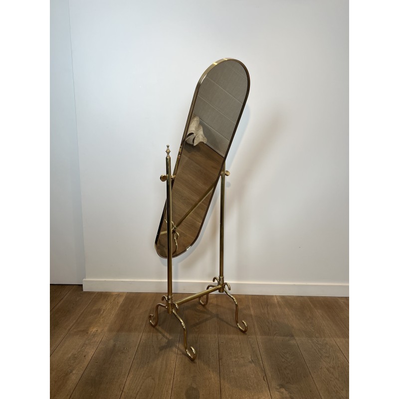 Miroir Psyché sur Pied en Laiton | Maison Barrois