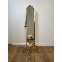 Miroir Psyché sur Pied en Laiton | Maison Barrois