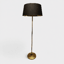 Lampadaire Faux Bambou en Bronze Doré | Maison Barrois