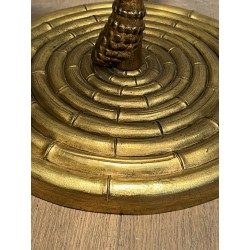 Lampadaire Faux Bambou en Bronze Doré | Maison Barrois
