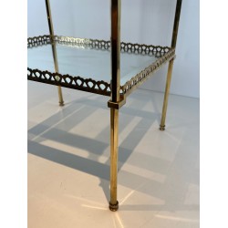 Bout de Canapé en Laiton à Galeries Ajourées, de la Maison | Maison Barrois