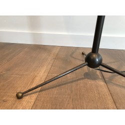 Lampadaire Tripode en Fer Forgé à Trois Lumières Étagées, | Maison Barrois