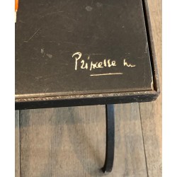 Table Basse en Fer Forgé à Plateau de Carreaux de Céramiqu | Maison Barrois