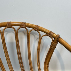 Ensemble d'une Table et d'une Chaise pour Enfant en Rotin, | Maison Barrois