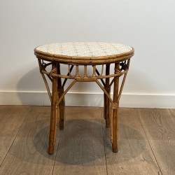Ensemble d'une Table et d'une Chaise pour Enfant en Rotin, | Maison Barrois