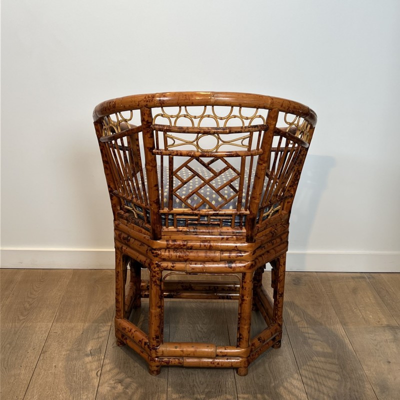 Set of Faux Tortoiseshell Bamboo Armchairs, Brighton Pavil | Maison Barrois