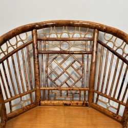 Suite de Fauteuils en Bambou Façon Écaille de Tortue, Styl | Maison Barrois