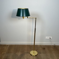 Lampadaire Liseuse Télescopique en Laiton Doré à Bras Arti | Maison Barrois