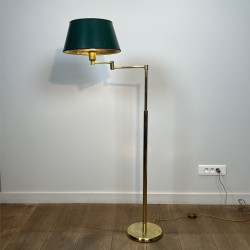 Lampadaire Liseuse Télescopique en Laiton Doré à Bras Arti | Maison Barrois