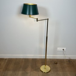 Lampadaire Liseuse Télescopique en Laiton Doré à Bras Arti | Maison Barrois
