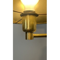 Lampadaire Liseuse Télescopique en Laiton Doré à Bras Arti | Maison Barrois
