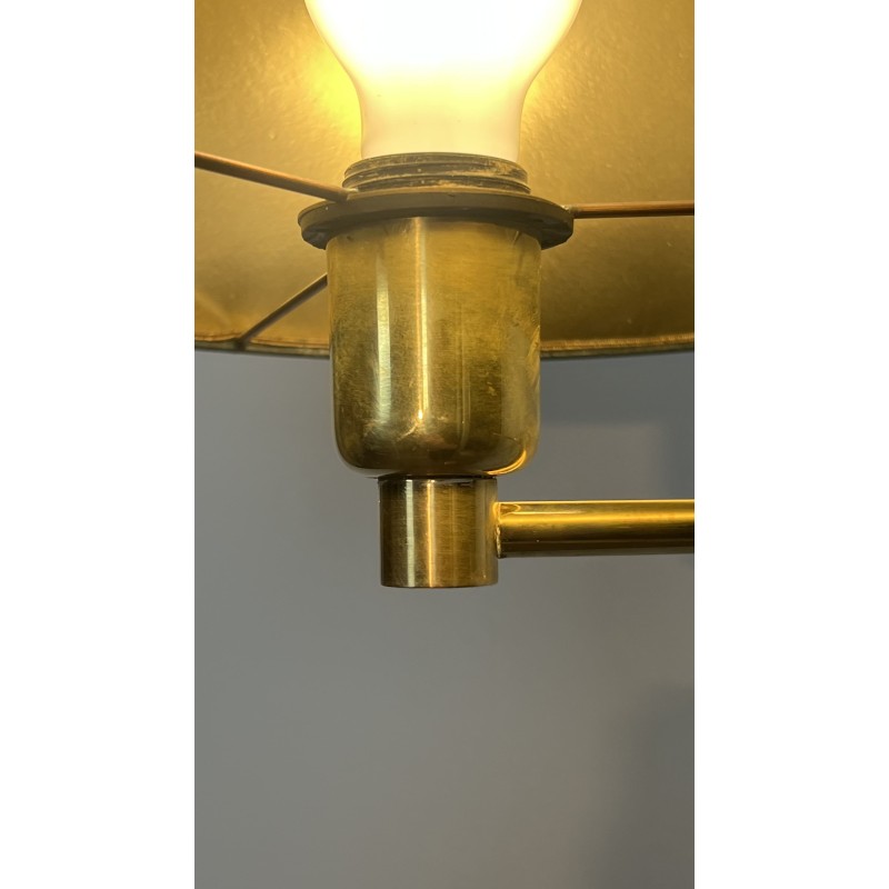 Lampadaire Liseuse Télescopique en Laiton Doré à Bras Arti | Maison Barrois