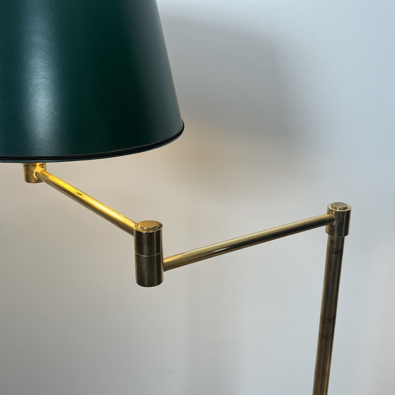 Lampadaire Liseuse Télescopique en Laiton Doré à Bras Arti | Maison Barrois
