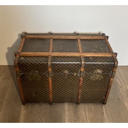 Malle de Voyage Louis Vuitton en Toile Damier, Lattes de B | Maison Barrois