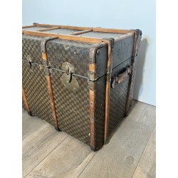 Malle de Voyage Louis Vuitton en Toile Damier, Lattes de B | Maison Barrois