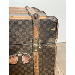 Louis Vuitton Travel Trunk in Damier Canvas, Wooden Slats | Maison Barrois