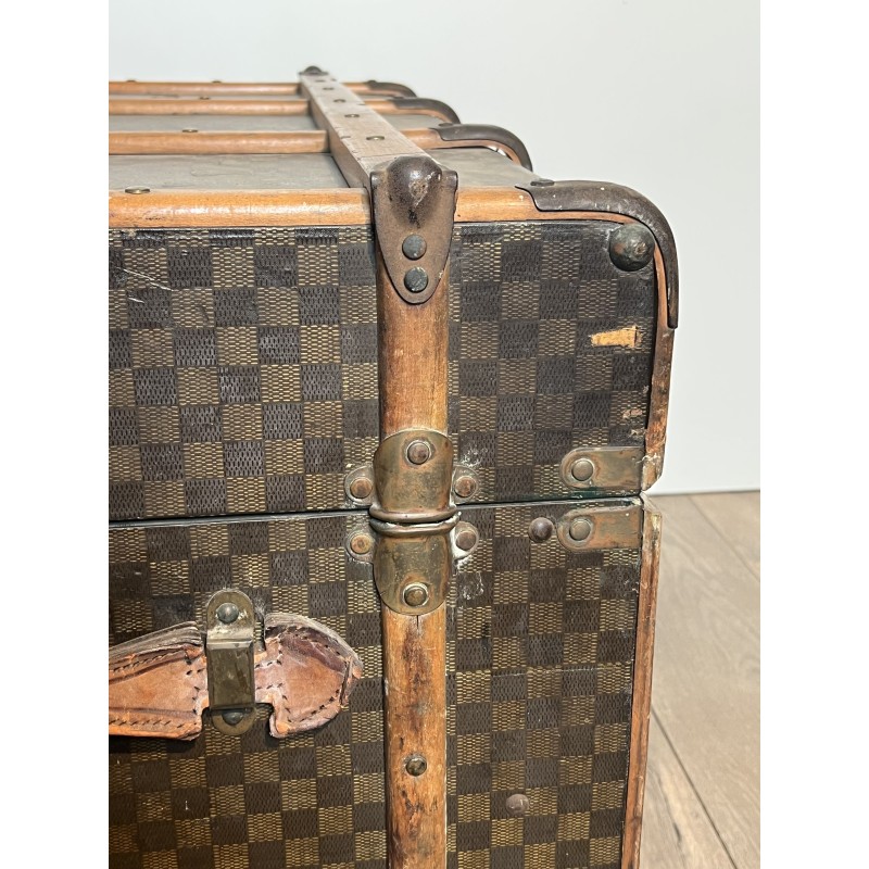 Malle de Voyage Louis Vuitton en Toile Damier, Lattes de B | Maison Barrois