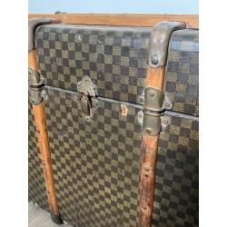 Malle de Voyage Louis Vuitton en Toile Damier, Lattes de B | Maison Barrois