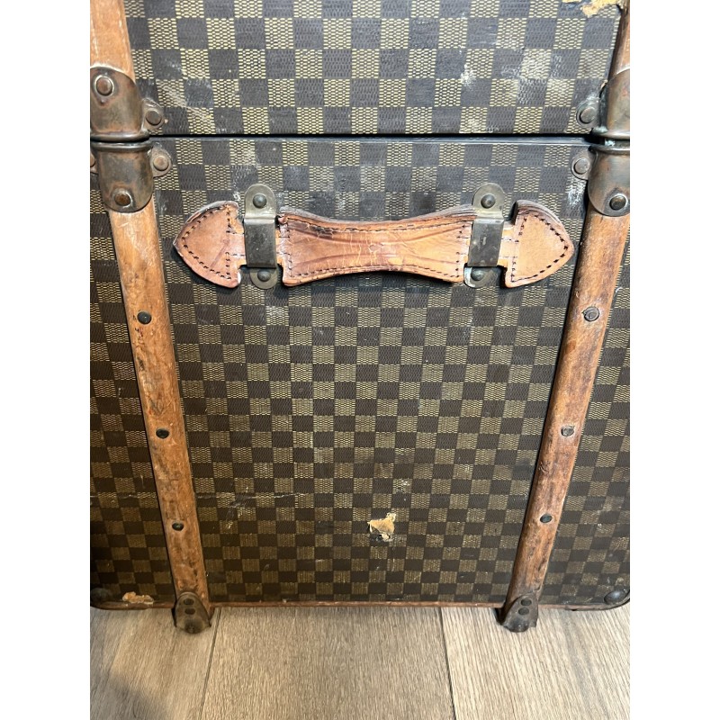 Malle de Voyage Louis Vuitton en Toile Damier, Lattes de B | Maison Barrois