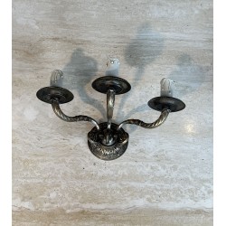 Paire d'Appliques Néoclassiques en Bronze Patiné à Trois B | Maison Barrois