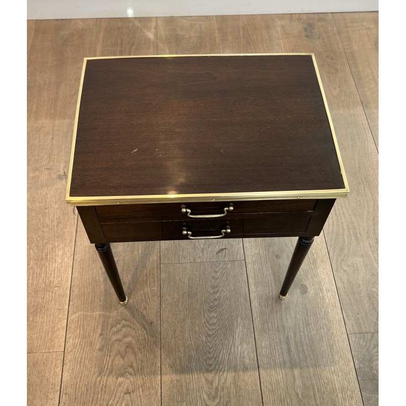 Paire de Chevets de Style Louis XVI en Acajou à Deux Tiroi | Maison Barrois