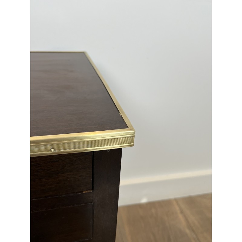 Pair of Louis XVI Style Bedside Tables in Mahogany with Tw | Maison Barrois