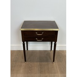 Paire de Chevets de Style Louis XVI en Acajou à Deux Tiroi | Maison Barrois