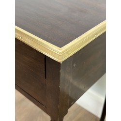 Pair of Louis XVI Style Bedside Tables in Mahogany with Tw | Maison Barrois