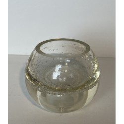 Petit Vase Boule en Verre Bullé, Travail Français, Années | Maison Barrois
