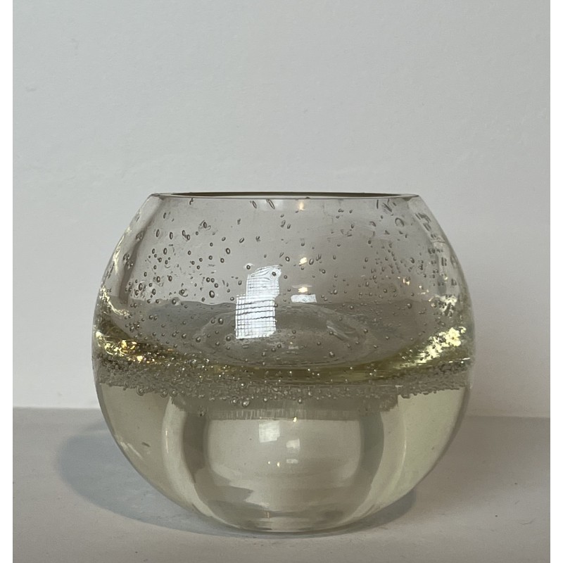Petit Vase Boule en Verre Bullé, Travail Français, Années | Maison Barrois
