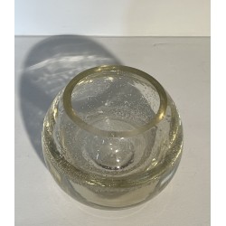 Small Ball Vase in Bubbled Glass, French Work, 1970s | Maison Barrois