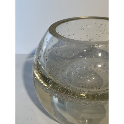 Small Ball Vase in Bubbled Glass, French Work, 1970s | Maison Barrois