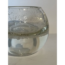Petit Vase Boule en Verre Bullé, Travail Français, Années | Maison Barrois