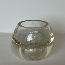 Petit Vase Boule en Verre Bullé, Travail Français, Années | Maison Barrois