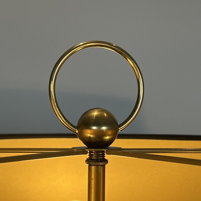 Lampadaire Tripode en Laiton à Trois Bras aux Cygnes, Mais | Maison Barrois