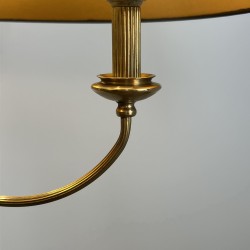 Lampadaire Tripode en Laiton à Trois Bras aux Cygnes, Mais | Maison Barrois
