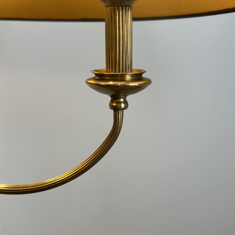 Lampadaire Tripode en Laiton à Trois Bras aux Cygnes, Mais | Maison Barrois