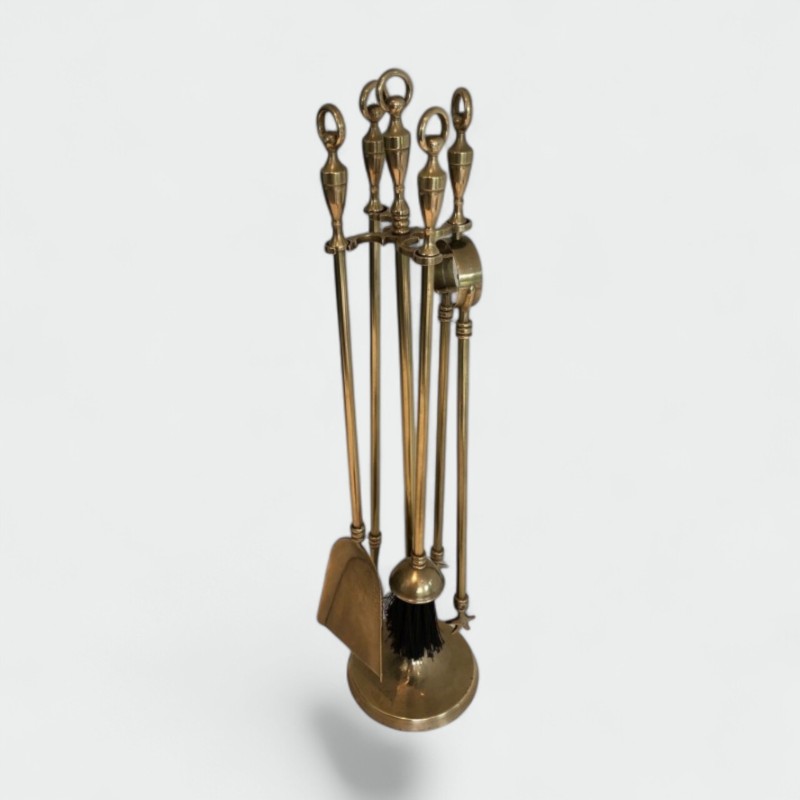 Nécessaire de Feu en Laiton, Vers 1970 - Maison Barrois