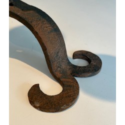 Five-Light Wrought Iron Candelabra, French Work, circa 1950