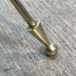 Guéridon Tripode en Laiton à Plateau de Verre, Galerie Ajo | Maison Barrois