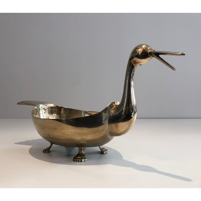 Coupe Vide-Poche en Laiton en Forme d'Oiseau Stylisé, Trav | Maison Barrois