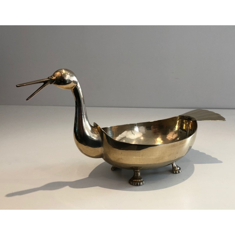 Coupe Vide-Poche en Laiton en Forme d'Oiseau Stylisé, Trav | Maison Barrois