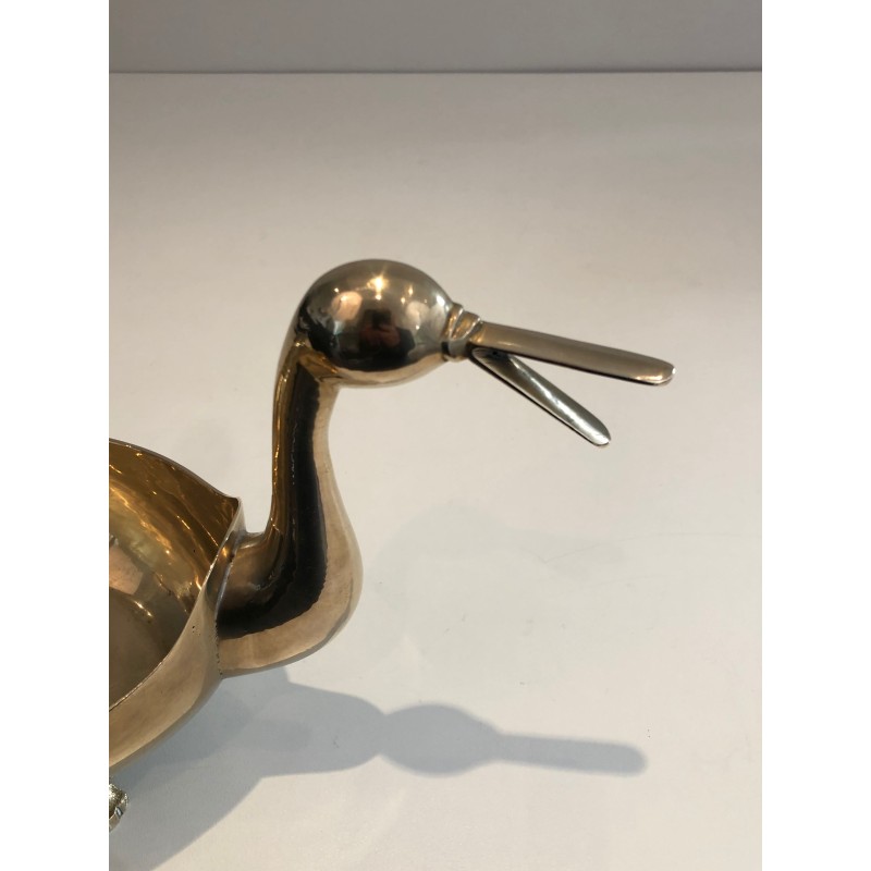 Coupe Vide-Poche en Laiton en Forme d'Oiseau Stylisé, Trav | Maison Barrois