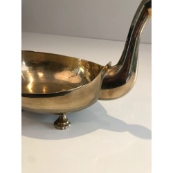 Coupe Vide-Poche en Laiton en Forme d'Oiseau Stylisé, Trav | Maison Barrois