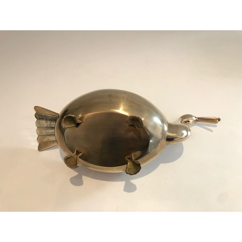 Brass Trinket Bowl in the Form of a Stylised Bird, French | Maison Barrois