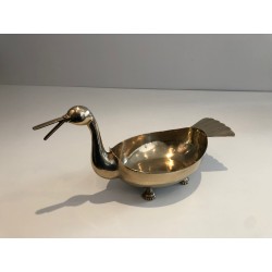 Brass Trinket Bowl in the Form of a Stylised Bird, French | Maison Barrois