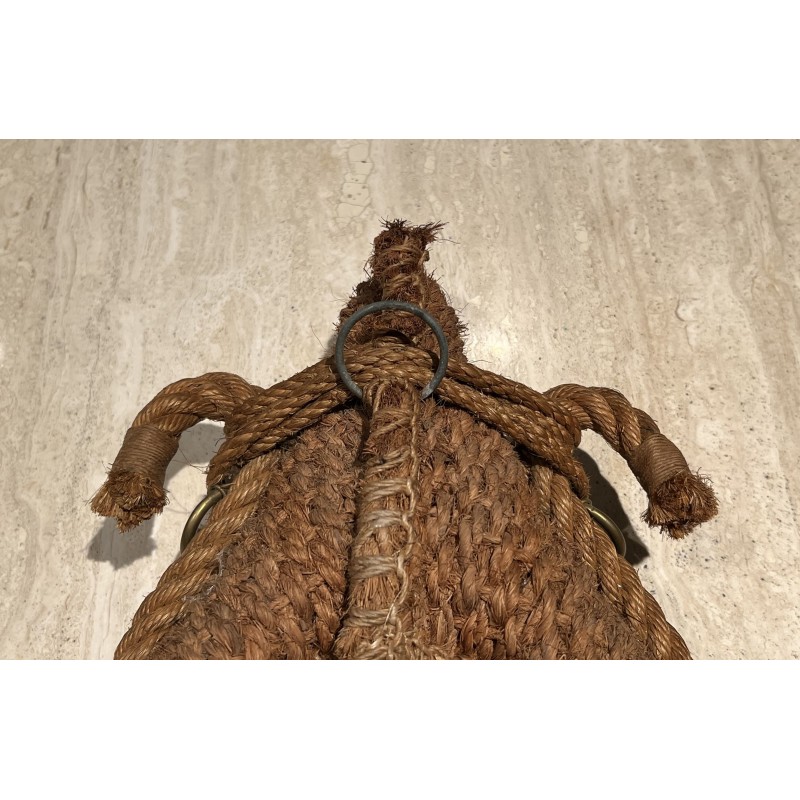 Miroir Ovale en Corde à Décor de Mors de Cheval, Audoux-Mi | Maison Barrois