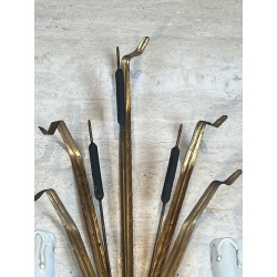 Paire d'Appliques Gerbe de Massettes à Deux Bras de Lumièr | Maison Barrois
